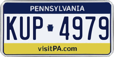 PA license plate KUP4979