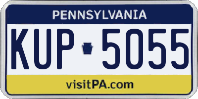 PA license plate KUP5055