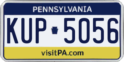 PA license plate KUP5056
