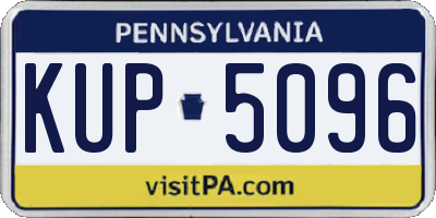 PA license plate KUP5096