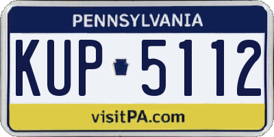 PA license plate KUP5112