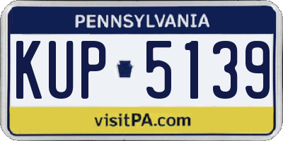 PA license plate KUP5139