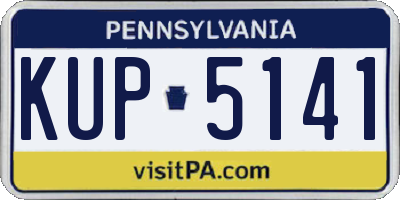 PA license plate KUP5141