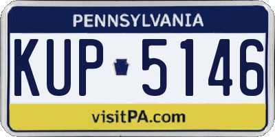 PA license plate KUP5146