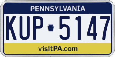 PA license plate KUP5147