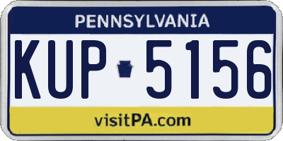 PA license plate KUP5156