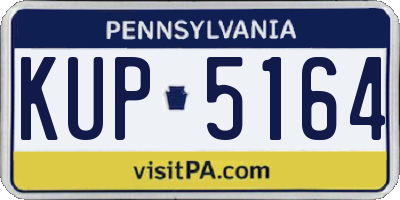 PA license plate KUP5164
