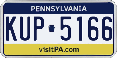 PA license plate KUP5166