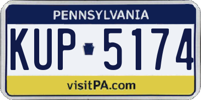 PA license plate KUP5174