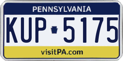 PA license plate KUP5175