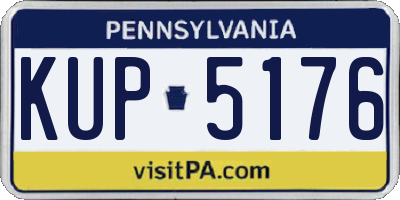 PA license plate KUP5176