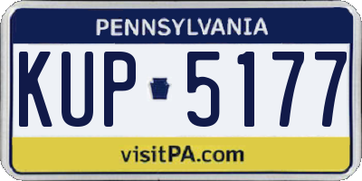 PA license plate KUP5177