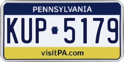 PA license plate KUP5179