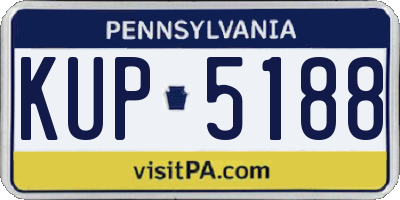 PA license plate KUP5188