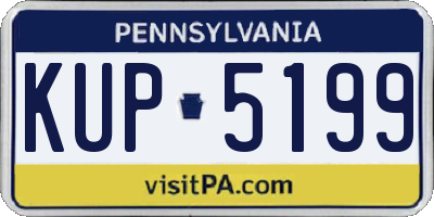 PA license plate KUP5199