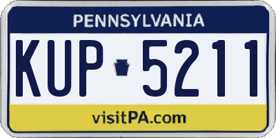 PA license plate KUP5211
