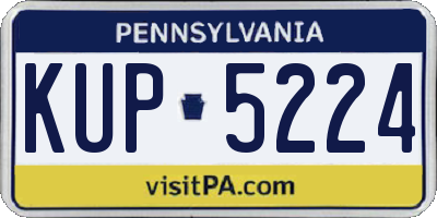 PA license plate KUP5224