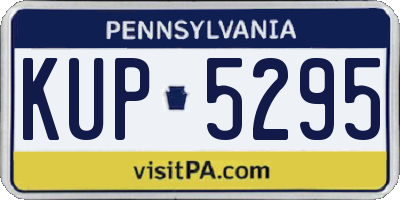 PA license plate KUP5295