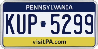 PA license plate KUP5299