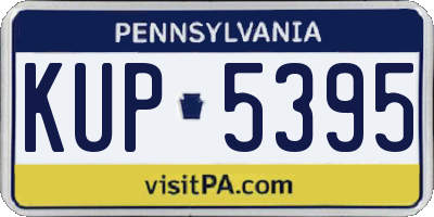 PA license plate KUP5395