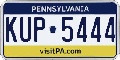 PA license plate KUP5444