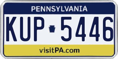 PA license plate KUP5446