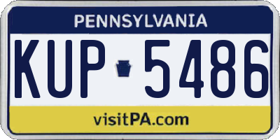 PA license plate KUP5486
