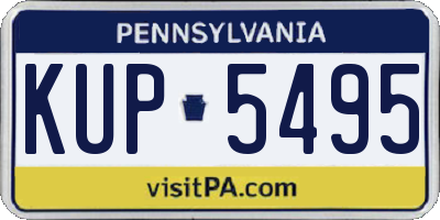 PA license plate KUP5495