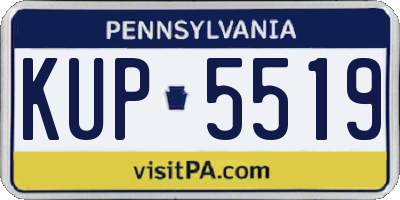 PA license plate KUP5519