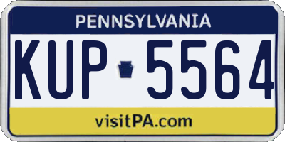 PA license plate KUP5564