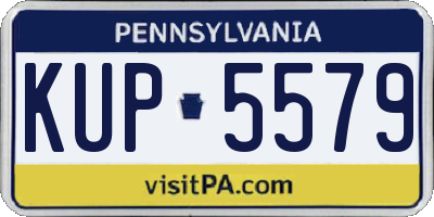 PA license plate KUP5579