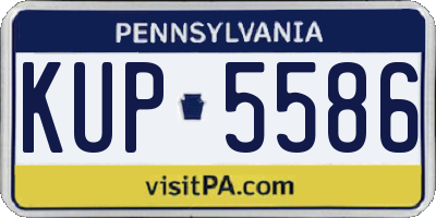 PA license plate KUP5586