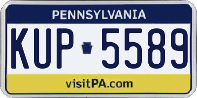 PA license plate KUP5589