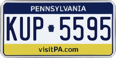 PA license plate KUP5595