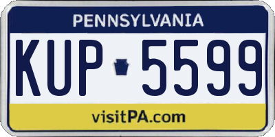 PA license plate KUP5599