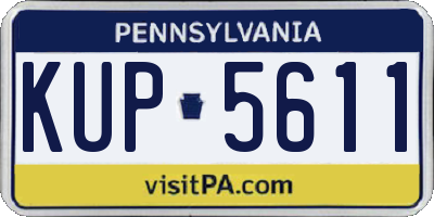 PA license plate KUP5611