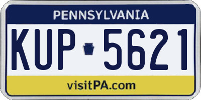 PA license plate KUP5621