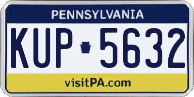 PA license plate KUP5632