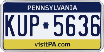 PA license plate KUP5636