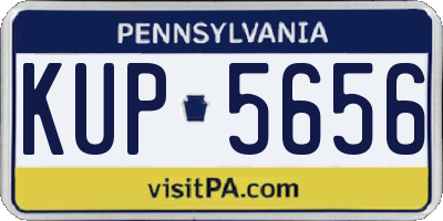 PA license plate KUP5656