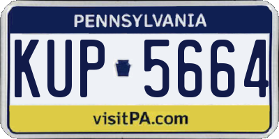 PA license plate KUP5664
