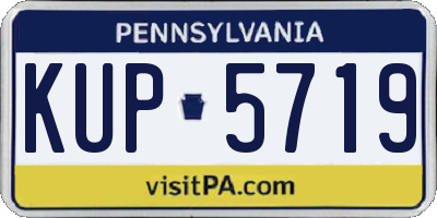 PA license plate KUP5719