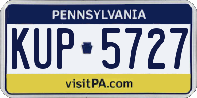 PA license plate KUP5727