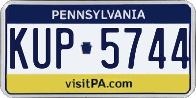 PA license plate KUP5744