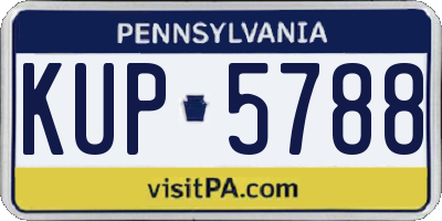PA license plate KUP5788