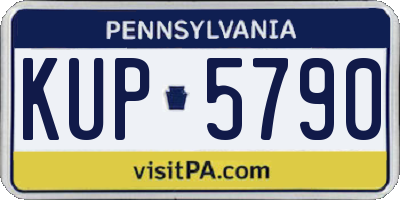 PA license plate KUP5790