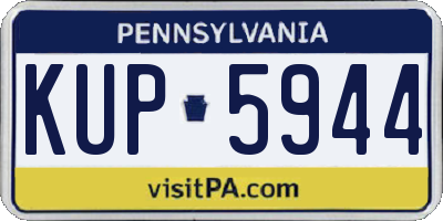 PA license plate KUP5944