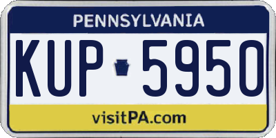 PA license plate KUP5950