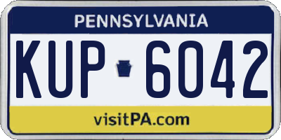 PA license plate KUP6042
