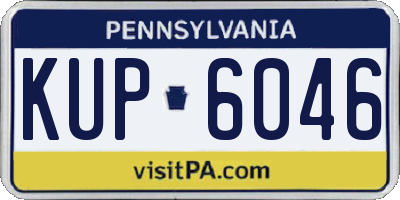 PA license plate KUP6046